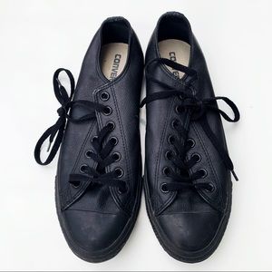 CONVERSE black leather. Size 11